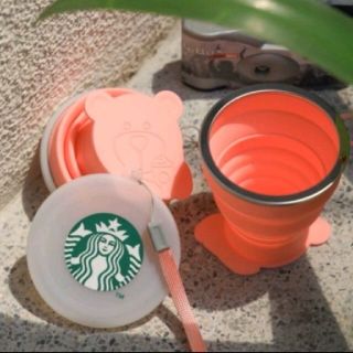 スターバックスコーヒー(Starbucks Coffee)のSTARBUCKS  スターバックス　非売品　折り畳み　シリコンカップ(ノベルティグッズ)