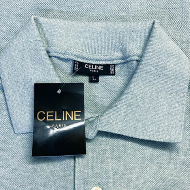 新品デッドストック オールド セリーヌ CELINE胸刺繍 ポロシャツ | フリマアプリ ラクマ