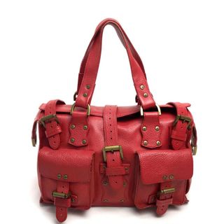 マルベリー(Mulberry)のマルベリー MULBERRY ミニボストン スタッズ ロクサーヌ ロクサンヌ カバン メンズ レディース ハンドバッグ レザー レッド(ハンドバッグ)