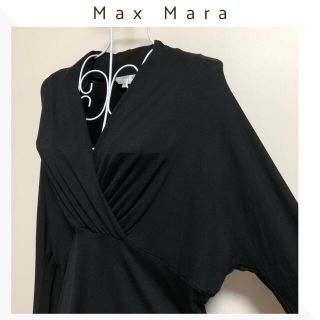 マックスマーラ(Max Mara)の【美品】Max Mara〈マックスマーラ〉ストレッチドレープカットソーブラウス(シャツ/ブラウス(長袖/七分))