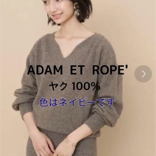 アダムエロぺ(Adam et Rope')のADAM ET ROPE' アダムエロペ  ヤク100% 上質ニット (ニット/セーター)