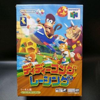 ニンテンドウ64(NINTENDO 64)のニンテンドー64 箱・説明書付 ディディーコングレーシング(家庭用ゲームソフト)