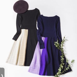 アンドクチュール(And Couture)のKnit onepiece(ひざ丈ワンピース)