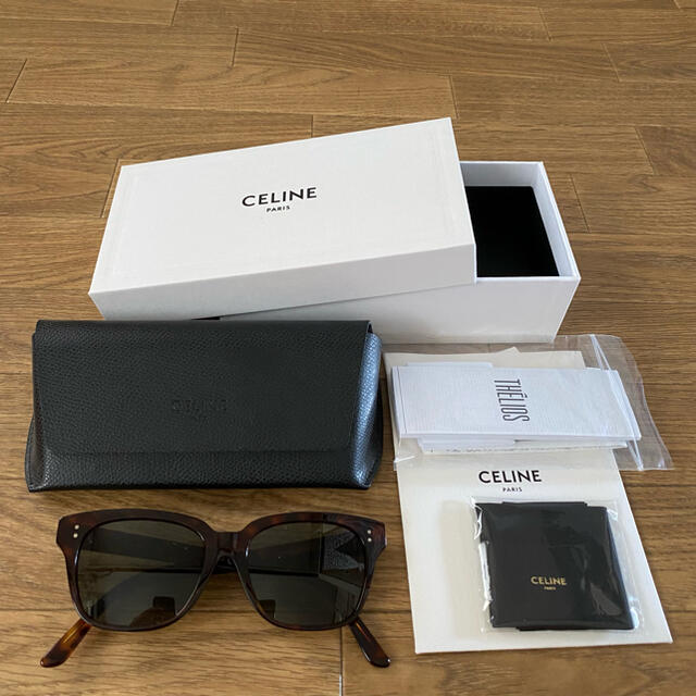 Celine サングラス CL40061F Dark Habana Jerry着