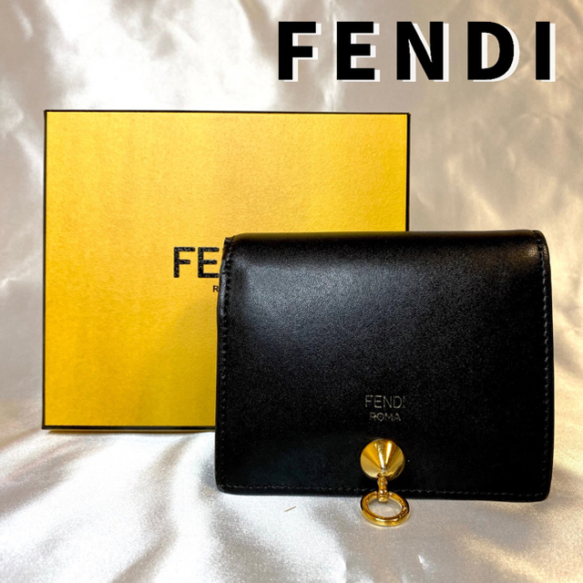 美品・SALE中】FENDI フェンディ 2つ折り財布 バイザウェイ ブラック