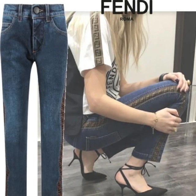 FENDI(フェンディ)の新品未使用♡フェンディ FENDI ウォッシュストレート　Gパン　デニム レディースのパンツ(デニム/ジーンズ)の商品写真