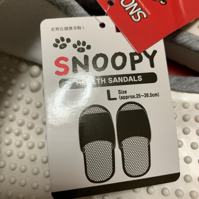 SNOOPY(スヌーピー)の新品　スヌーピー   健康サンダル　Lサイズ レディースの靴/シューズ(サンダル)の商品写真