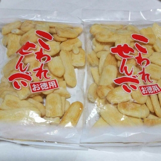 カメダセイカ(亀田製菓)の亀田製菓、こわれせんべい、にこやか     ２袋(菓子/デザート)