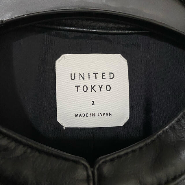 【未使用】UNITED TOKYO ライダースジャケット 黒 サイズ2