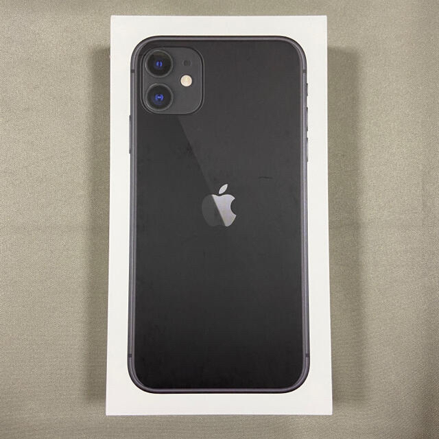 独特の上品 iPhone - 新品未使用品 iPhone 11 64GB ブラック アップル版 SIMフリー スマートフォン本体