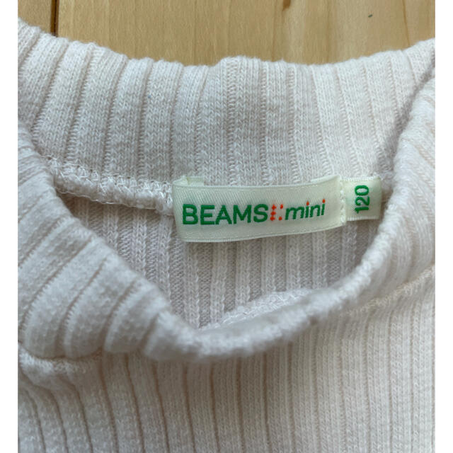 こども ビームス(コドモビームス)のBEAMS mini リブ五分袖カットソー ガールズ120 キッズ/ベビー/マタニティのキッズ服女の子用(90cm~)(Tシャツ/カットソー)の商品写真