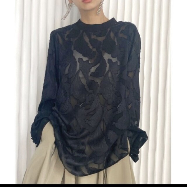 HAOKAN BACK RIBBON BLOUSE ブラウス アメリ