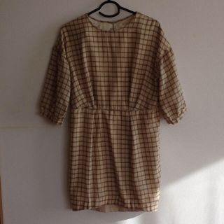 ダブルクローゼット(w closet)のw closet 格子柄ワンピース(ひざ丈ワンピース)