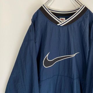 ナイキ(NIKE)のナイキ　ナイロン　プルオーバー 銀タグ　スウッシュ　 NIKE 90s(ナイロンジャケット)