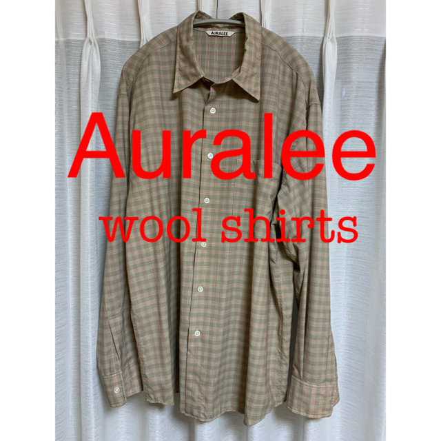 COMOLI(コモリ)のAuralee  super light wool check shirts メンズのトップス(シャツ)の商品写真