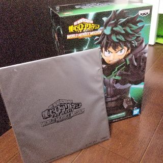 バンダイ(BANDAI)のヒロアカ　フィギュア　緑谷出久&映画記念品色紙(キャラクターグッズ)