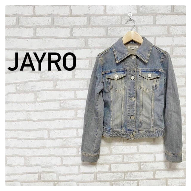 JAYRO(ジャイロ)のJAYRO ジャイロ 細身 デニム ジャケット M インディゴブルー レディースのジャケット/アウター(Gジャン/デニムジャケット)の商品写真