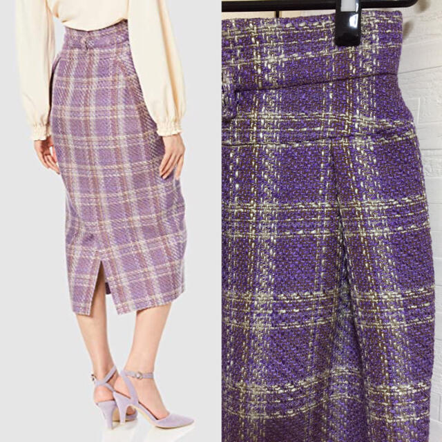 Mila Owen(ミラオーウェン)の【新品・タグ付き】ミラオーウェン◆コクーンツイードスカート size0 レディースのスカート(ロングスカート)の商品写真