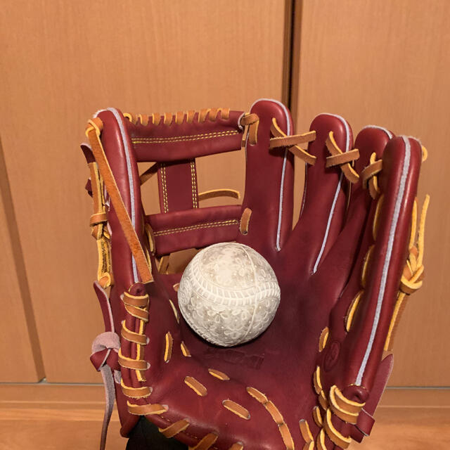 久保田スラッガー(クボタスラッガー)の内野手用グラブ YABAI IF1-1125型 マルーン スポーツ/アウトドアの野球(グローブ)の商品写真