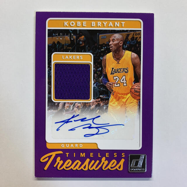Panini NBA Kobe コービー 直筆サインカード Autoの通販 by card's Panini NBA Kobe コービー 直筆サインカード Autoの通販 by card's