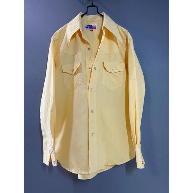 古着 ビンテージ ボブソン ブロック チェック柄 長袖 ウエスタン シャツ メンズのトップス(シャツ)の商品写真