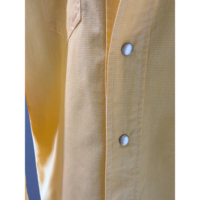 古着 ビンテージ ボブソン ブロック チェック柄 長袖 ウエスタン シャツ メンズのトップス(シャツ)の商品写真