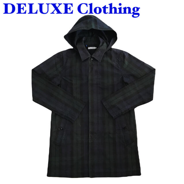 何でも揃う DELUXE - デラックス　クロージング　ブラックウォッチ　ステンカラーコート　アウター ステンカラーコート