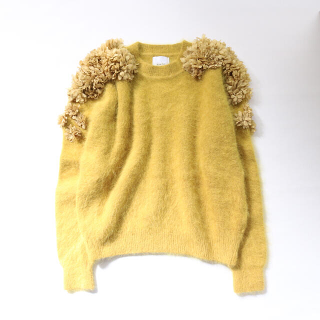 Ameri VINTAGE(アメリヴィンテージ)のAMERI ✨DENSE FLOWER KNIT アメリ アンゴラ混 ニット レディースのトップス(ニット/セーター)の商品写真