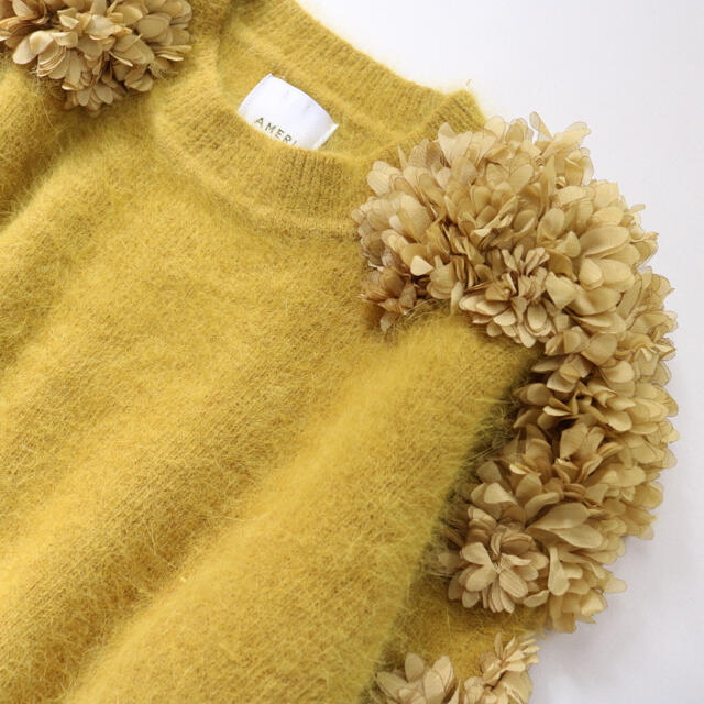 Ameri VINTAGE(アメリヴィンテージ)のAMERI ✨DENSE FLOWER KNIT アメリ アンゴラ混 ニット レディースのトップス(ニット/セーター)の商品写真