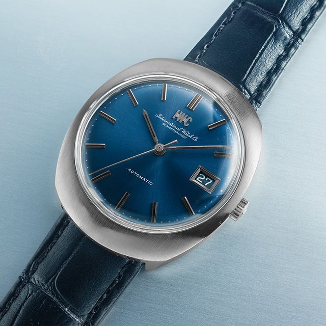 腕時計(アナログ)(680) 稼働美品 IWC 自動巻き Wロゴ 日差7秒 1970年代