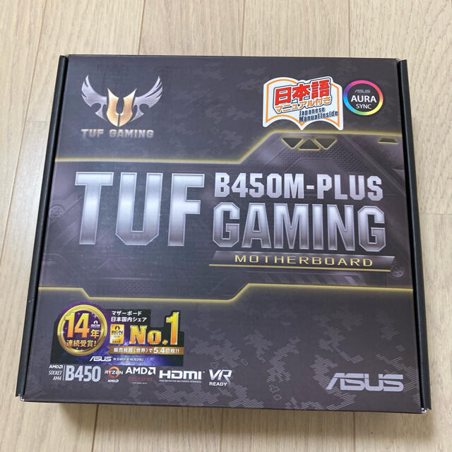 ASUS(エイスース)のASUS TUF B450M-PLUS GAMING スマホ/家電/カメラのPC/タブレット(PCパーツ)の商品写真