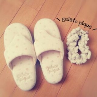 ジェラートピケ(gelato pique)の\　*スリッパandシュシュ*　/(ルームウェア)