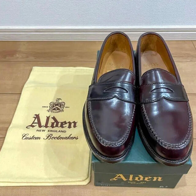 今日の超目玉】 Alden 8ハーフ 【未使用】ALDENオールデンコードバン ...