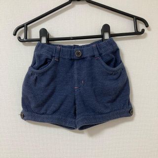 サンカンシオン(3can4on)の【3can4on】デニムショートパンツ　100(パンツ/スパッツ)