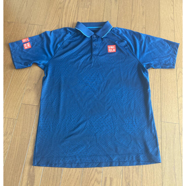 UNIQLO(ユニクロ)のUNIQLOユニクロ メンズゲームシャツ 錦織着用モデル スポーツ/アウトドアのテニス(ウェア)の商品写真