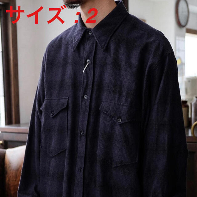 COMOLI ウールシルク ワークシャツ 1 | www.bellizzisrl.it