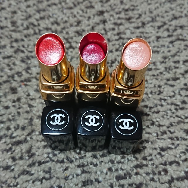 CHANEL(シャネル)のCHANEL ルージュココシャイン 3本セット コスメ/美容のベースメイク/化粧品(口紅)の商品写真