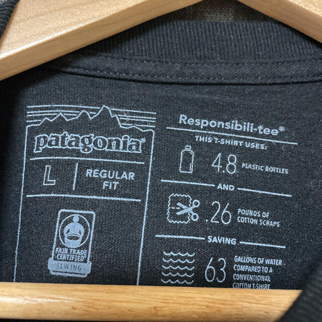 patagonia(パタゴニア)のパタゴニア Tシャツ ブラック メンズのトップス(Tシャツ/カットソー(半袖/袖なし))の商品写真