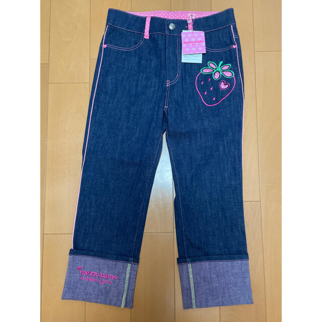 mezzo piano - 新品 メゾピアノ デニム パンツ ズボン ジーパン いちご