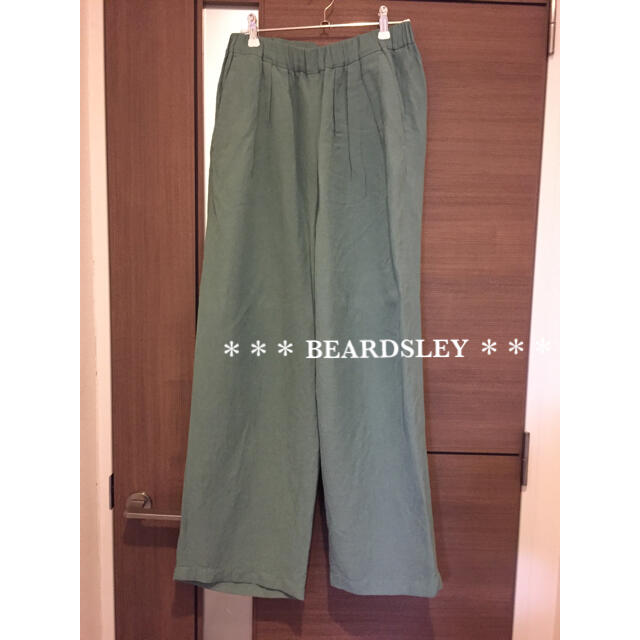 BEARDSLEY(ビアズリー)の24200円 BEARDSLEY ビアズリー リネンレーヨンギャザーパンツ レディースのパンツ(カジュアルパンツ)の商品写真