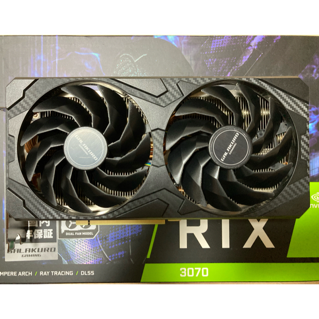 非LHR RTX3070 玄人志向　GG-RTX3070-E8GB/OC/DF2