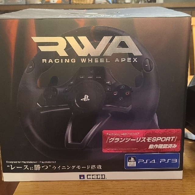 エンタメ/ホビーPlayStation用　HORI RWA Racing Wheel Apex