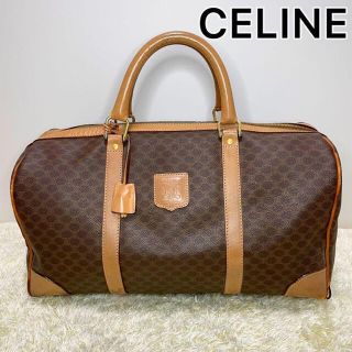 セリーヌ(celine)のCELINE セリーヌ ボストンバッグ　マカダム柄　PVC×レザー トリオンフ(ボストンバッグ)