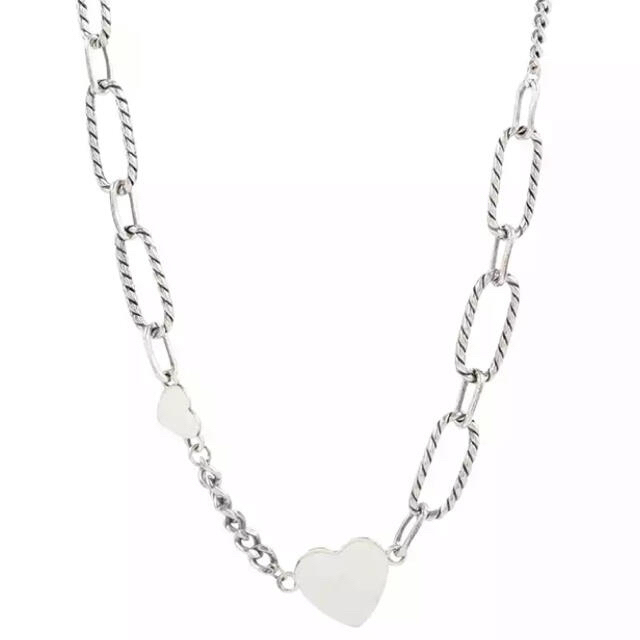 Ameri VINTAGE(アメリヴィンテージ)のSALE！silver chain heart motif necklace レディースのアクセサリー(ネックレス)の商品写真