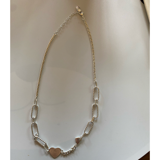 Ameri VINTAGE(アメリヴィンテージ)のSALE！silver chain heart motif necklace レディースのアクセサリー(ネックレス)の商品写真