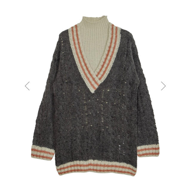 Ameri VINTAGE(アメリヴィンテージ)の【正規品】Ameri SOFT CABLE TILDEN KNIT TOP レディースのトップス(ニット/セーター)の商品写真