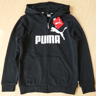 プーマ(PUMA)の新品 PUMA ジュニア 150 ブラック パーカー プーマ(ジャケット/上着)