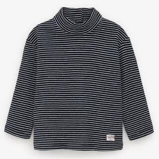 ザラキッズ(ZARA KIDS)のZARA kids ボーダー柄タートルネックT 110(Tシャツ/カットソー)