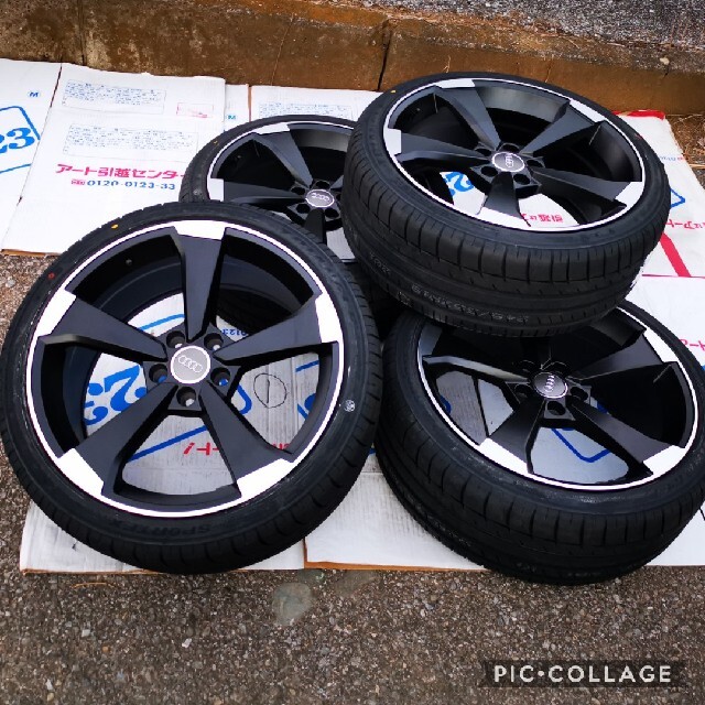 新品 タイヤホイール4本セット アウディ A4 8K 19インチタイヤ付き4本