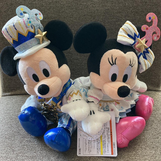 Disney(ディズニー)のおこま様専用★ディズニー　ミッキーミニー ペアぬいぐるみ エンタメ/ホビーのおもちゃ/ぬいぐるみ(ぬいぐるみ)の商品写真